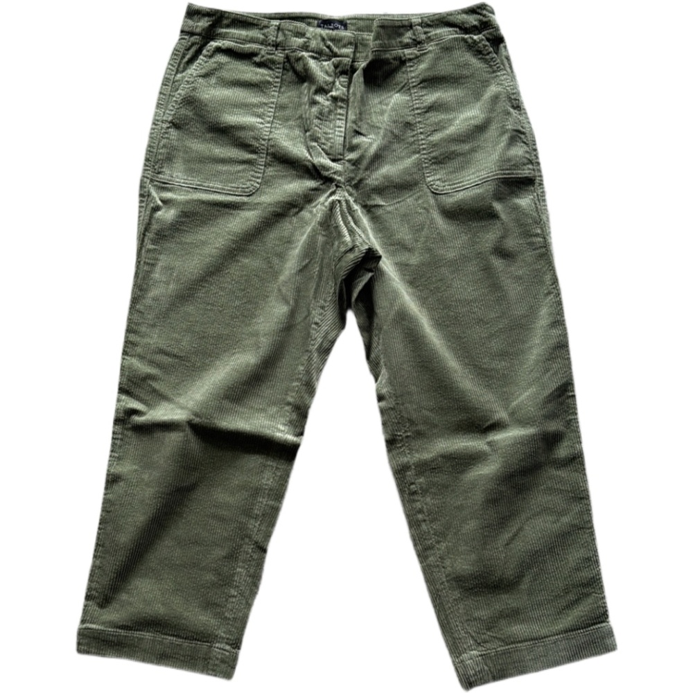 Talbots Corduroy Pant NWT 16P Green New in Package Cotton Modal Spandex